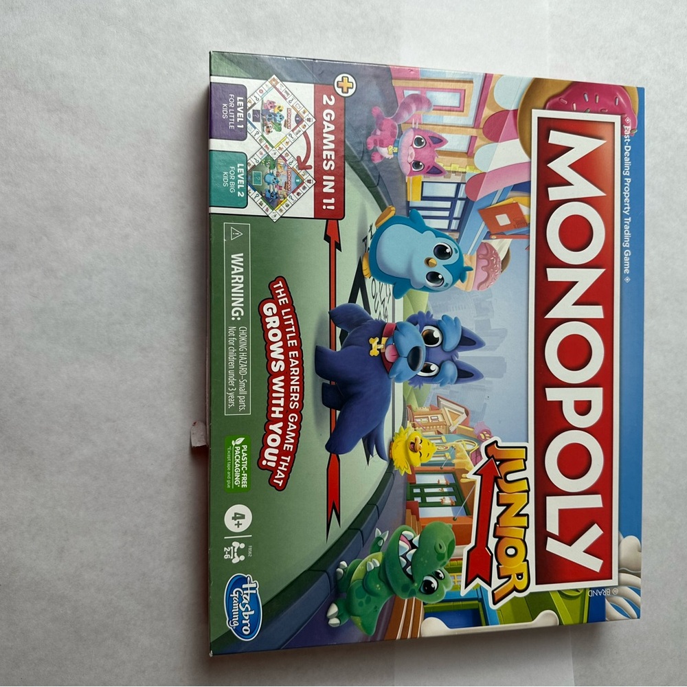 BOARD GAME & PUZZLE LOT X 3- MONOPOLY JR, RING IT ON, & ELENA (SEALED) PUZZLE - Picture 2 of 14